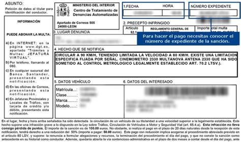 Multas de circulación. Pagar una sanción .